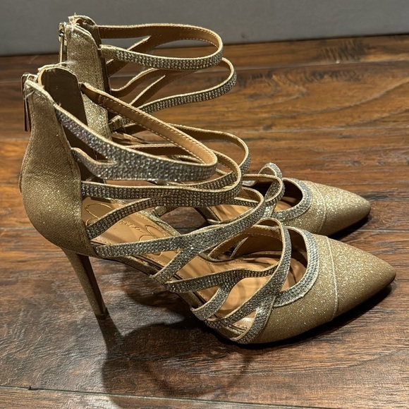NEW! Jessica Simpson Champagne Parminda Pump - Size 8/39 - Picture 10 of 12